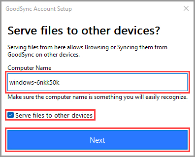 配置計算機名稱與檔案服務設定
