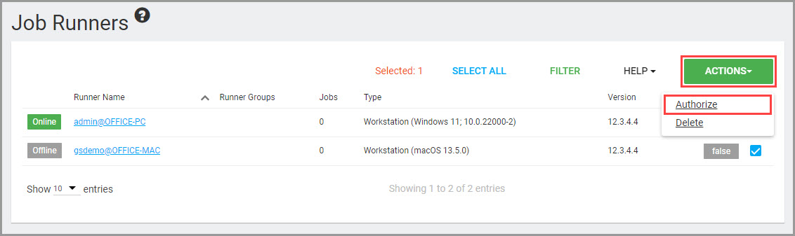 Mac Runner 授權操作