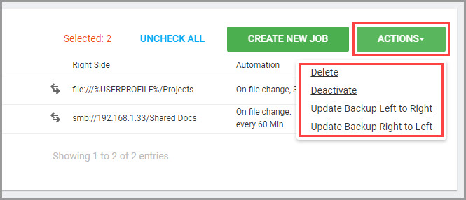 Control Center Job 批次操作