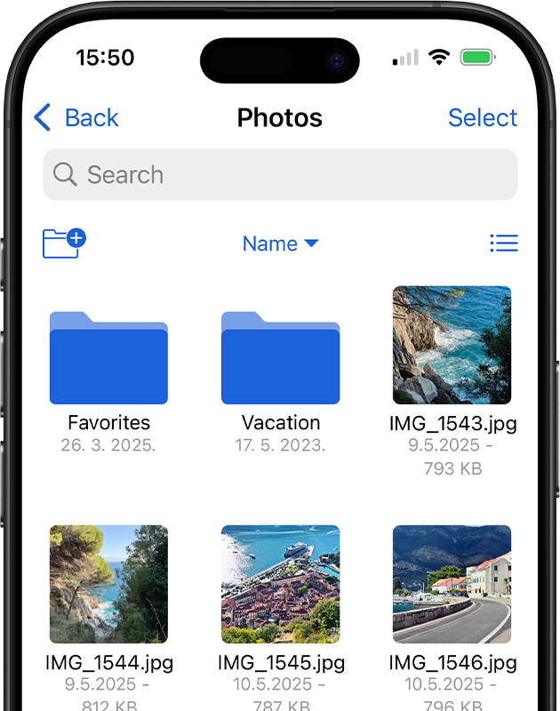 GoodSync for iOS 主介面